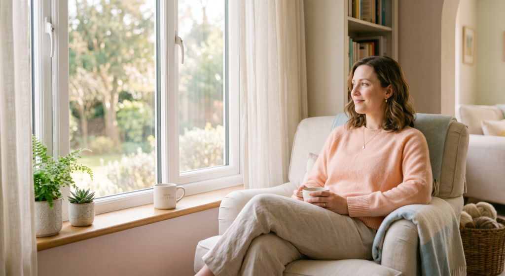 A person feeling safe and relieved after securing legal protection.