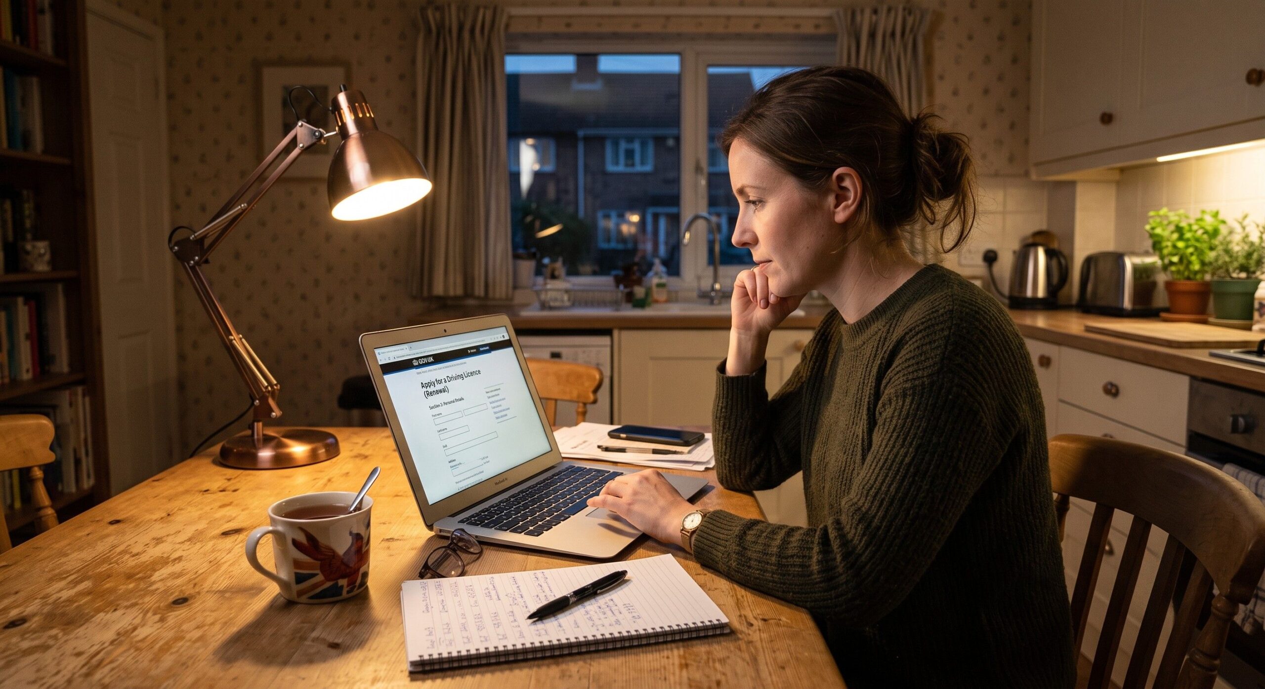 Parent applying for child maintenance online through the UK Child Maintenance Service