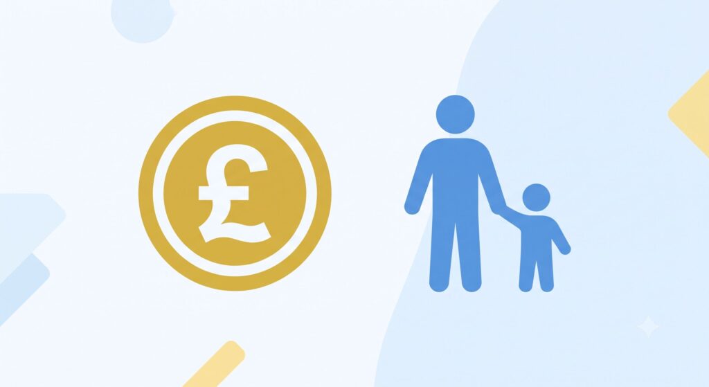 Illustration representing the UK Family Mediation Voucher Scheme offering up to £500 per family