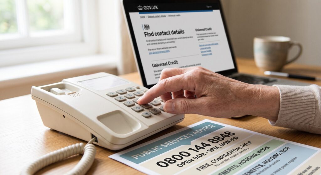 Calling a free legal advice line for divorce support in the UK