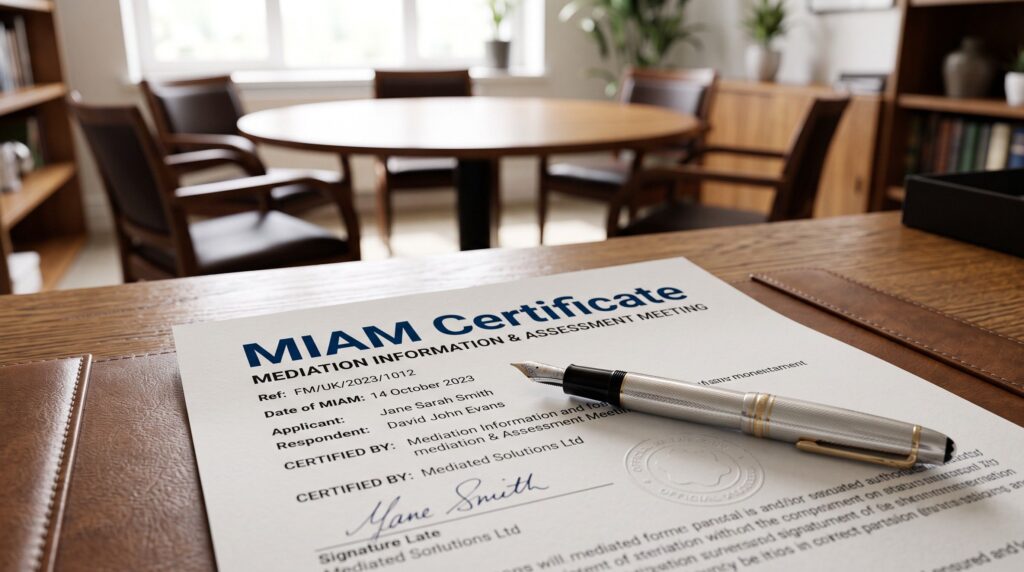 Getting Your MIAM Certificate for Family Court
