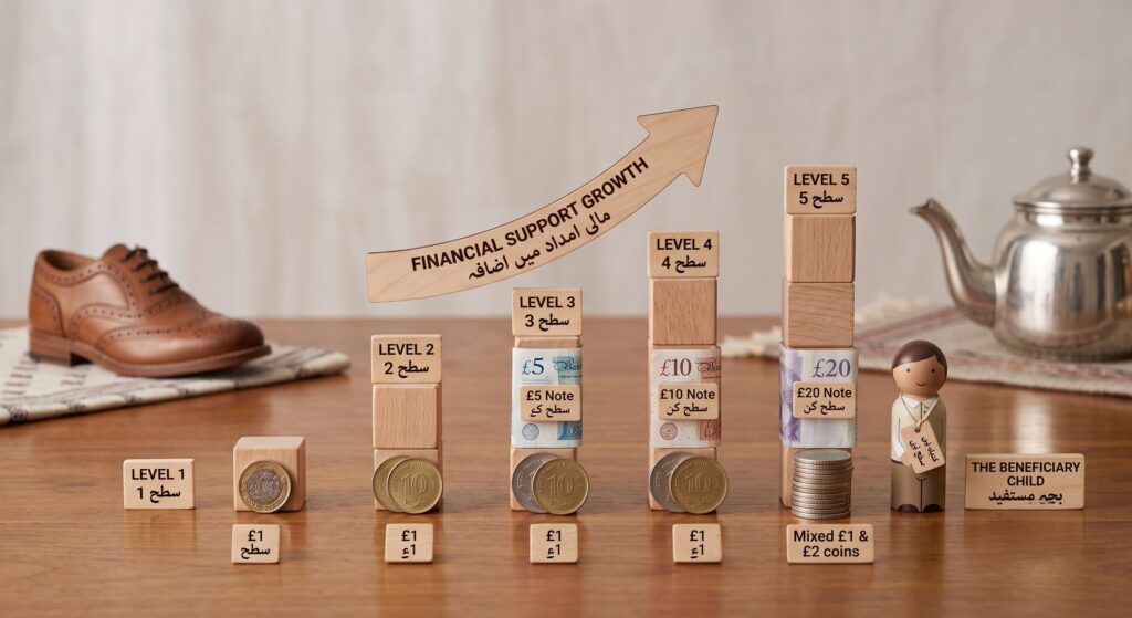 Illustration of how much child maintenance is typically paid per child under CMS rules