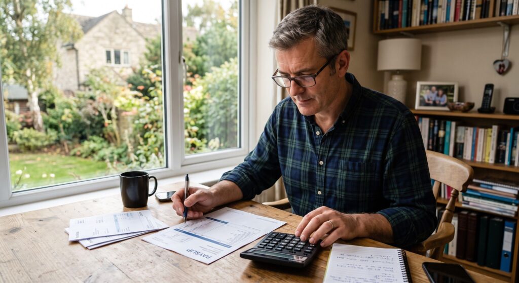 unmarried father reviewing child maintenance calculations and legal duties in the UK